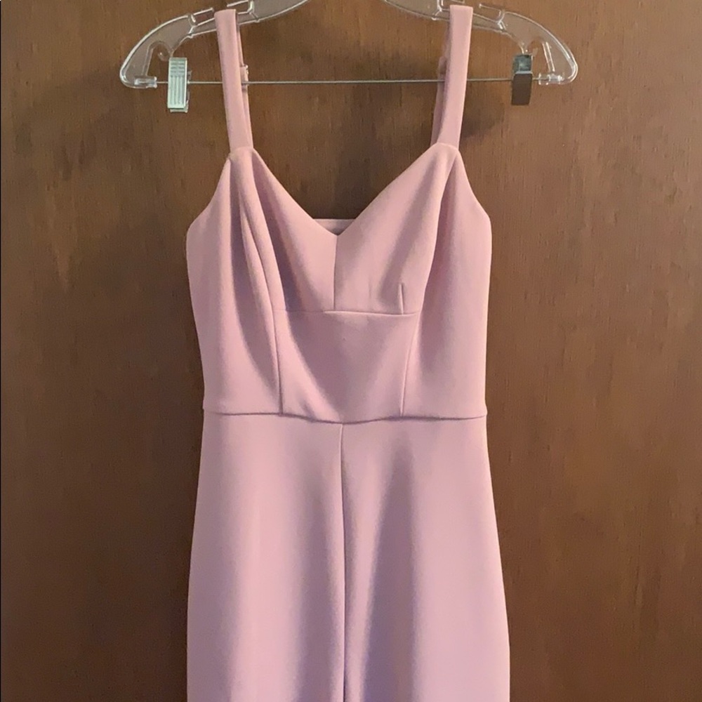 Pink Rachel Roy Jumpsuit with cutout back detail